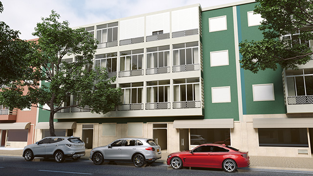 3D exterior photo of No.57, Lisbon, Portugal