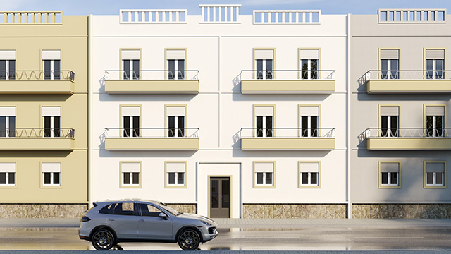 3D exterior photo of No.9, Faro, Portugal