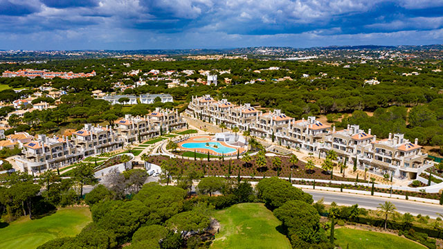 Aerial view of Pine Hills, Vilamoura, Portugal
